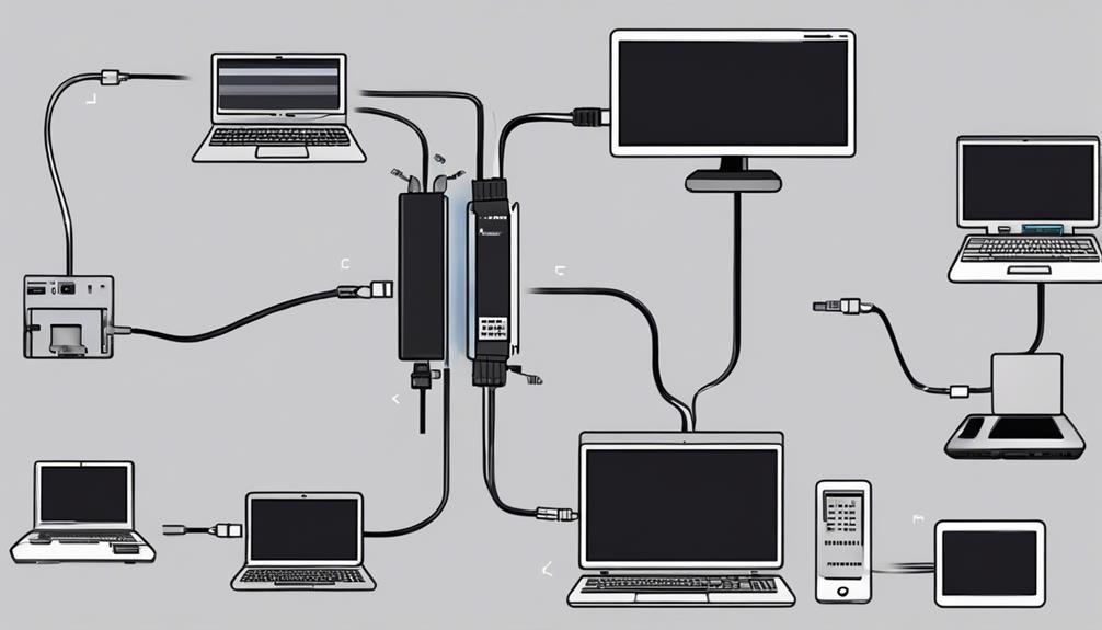 setting up electronic connections